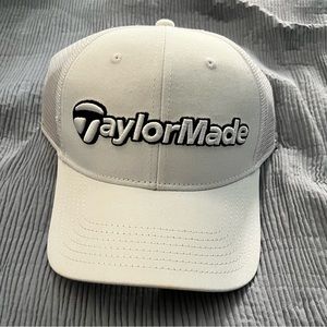Taylor Made Vintage White and Black Baseball Golf Hat, NWT 🆕
